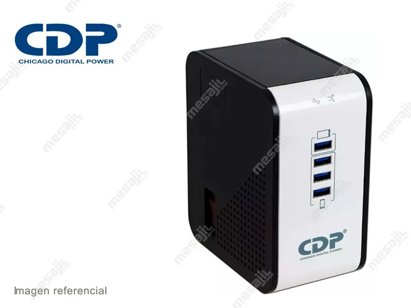 Estabilizador CDP 1000VA (500w) R2CU-AVR1008I 4-USB 8 tomas 220v