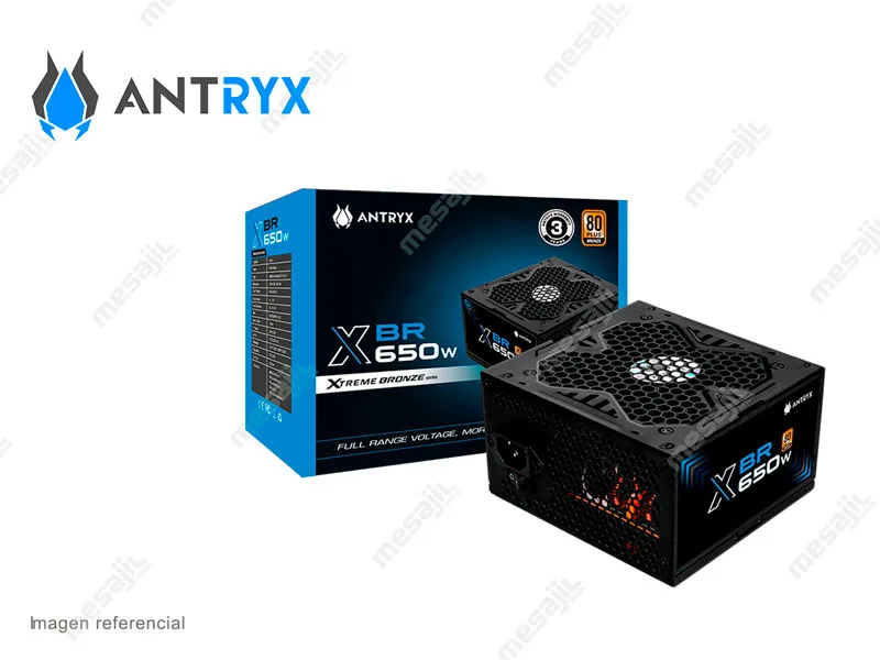 Fuente Antryx 650W XBR-650 80Plus Bronze Black