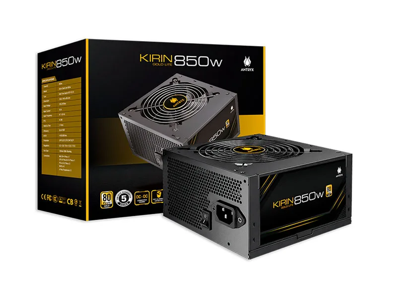 Fuente Antryx 850W Kirin Gold Lite Plus (GPW850S)