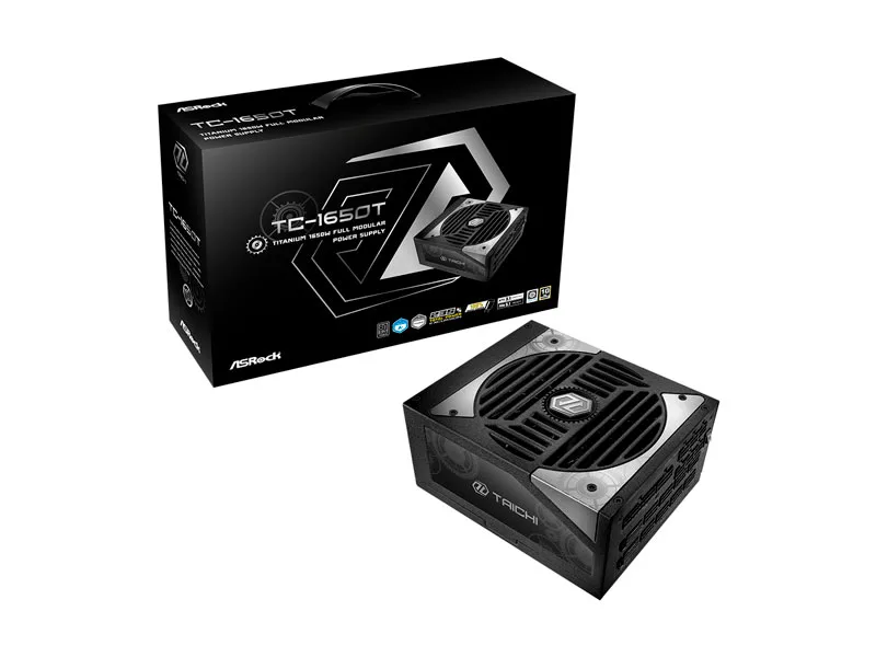 Fuente ASRock Taichi TC-1650T 1650W Power supply 80 Plus TITANIUM Black