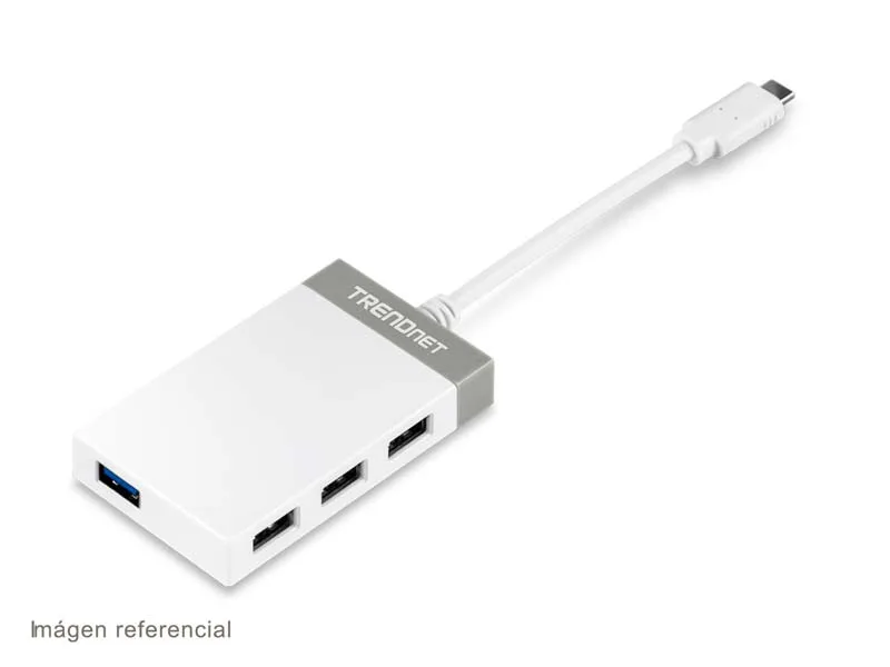 Hub TRENDnet USB-C a 4 Puertos USB-A 3.0
