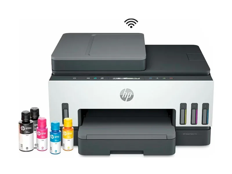 Impresora Multifuncional HP Smart Tank 750 WiFi  USB RED Bluetooth ADF