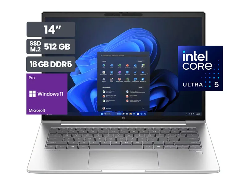 Laptop HP ProBook 440 G11 14" Intel Core Ultra 5-125U 16GB SSD 512GB Wind11 Pro