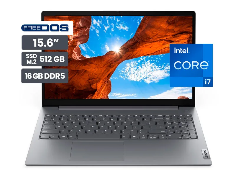 Laptop Lenovo V15 G5 IRL 15.6" Intel Core i7-13620H 16GB SSD512GB No incluye Windows