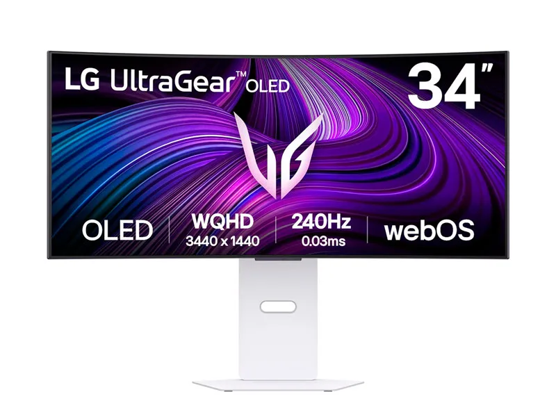 Monitor Gaming LG 34 UltraGear 34GX90SA-W 34" Curvo WQHD IPS 240Hz HDMIx2 DP White