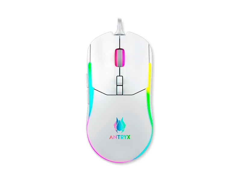 Mouse Gaming Antryx M760 DPI 12800 White  (AGM-M760WE)