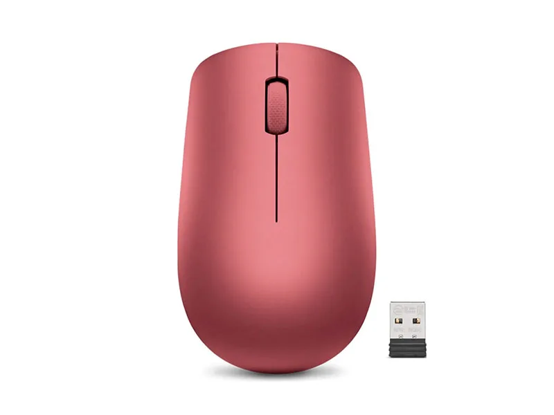 Mouse Lenovo Wireless 530 1200dpi USB 2.0 Rojo Cereza