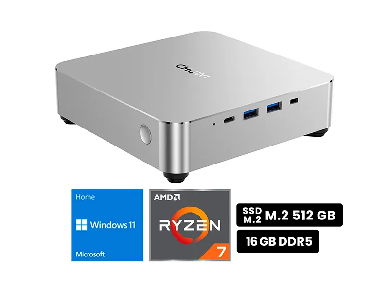 PC mini CHUWI AUBOX NUC RYZEN 7-8745HS 16GB SSD512GB W11 Pro