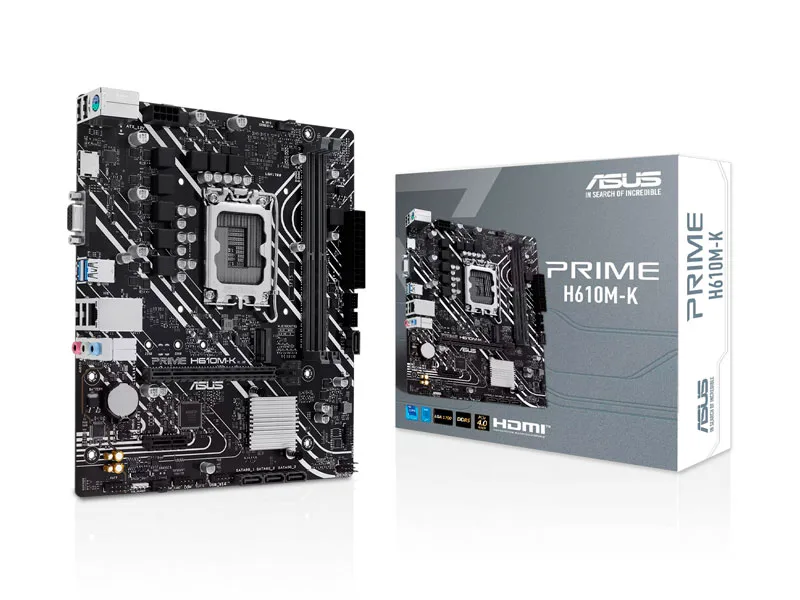 Placa ASUS Prime H610M-K  Intel LGA1700 DDR5 HDMI/VGA/RJ45