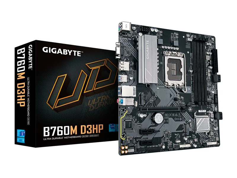 Placa Gigabyte  B760M D3HP LGA1700 Micro ATX DDR5 HDMI DP