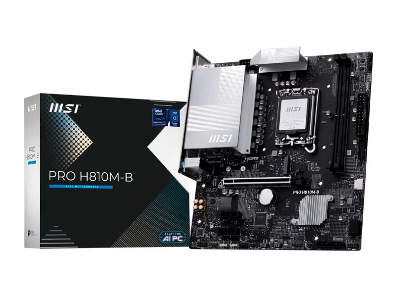 Placa MSI PRO H810M-B Ultra LGA 1851 DDR5 HDMI DP