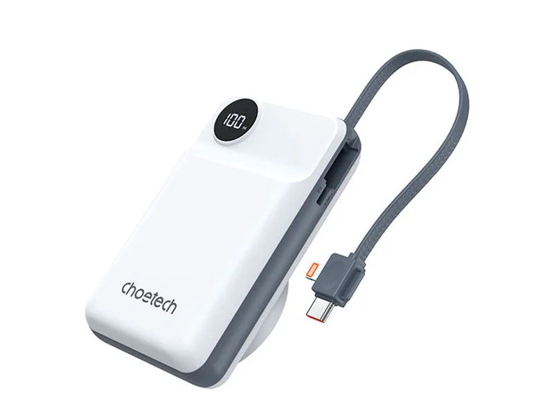Power Bank CHOETECH B696-GW 20000mAh Magnético USB-C 22.5W Blanco