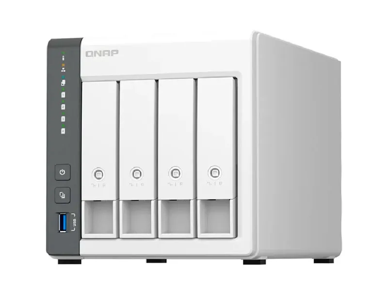 Servidor de Almacenamiento NAS QNAP TS-433-4GB 4 Bahias Quad Core
