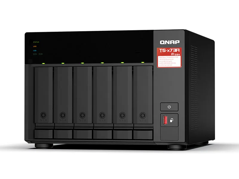 Servidor de Almacenamiento NAS QNAP TS-673A -8G  6 Bahias