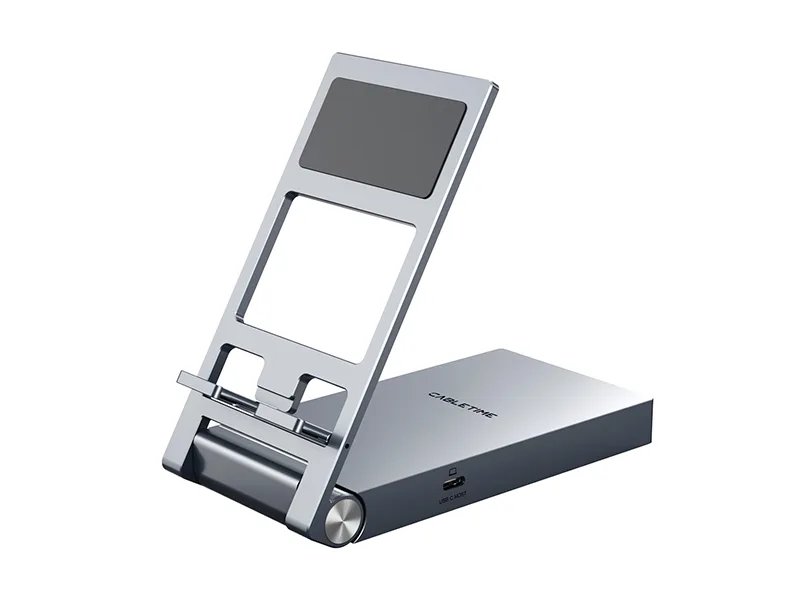 Soporte para celular/Tablet CABLETIME HUB USB-C 8 en 1 SD/HDMI/SD/AUDIO/PD 100W  CB04G