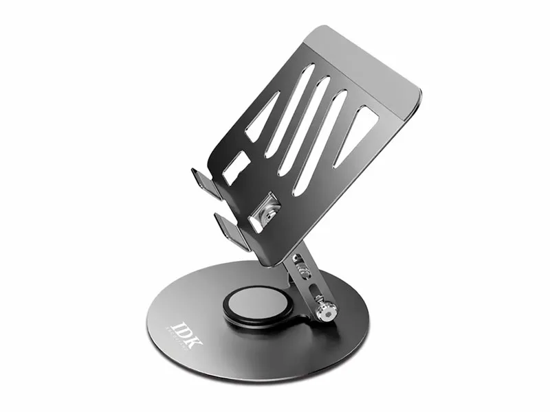 Soporte para celular/Tablet  iDock Element W90 Giratorio 360° Aluminio Negro