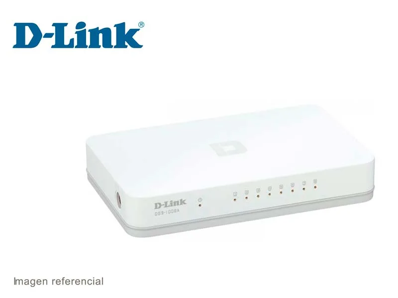 Switch D-Link DGS-1008A 8 Puertos Gigabit 10/100/1000 Mbps