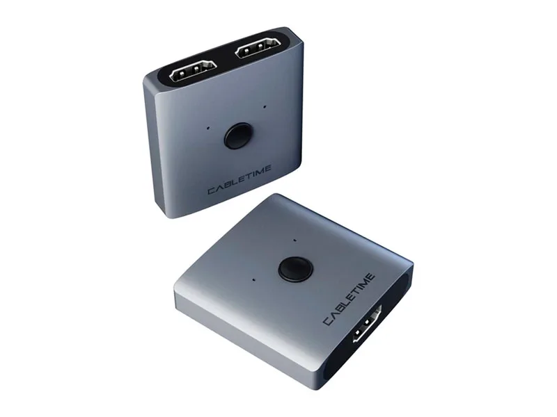 Switch HDMI CABLETIME 2 puertos 4K 60Hz  CP30G
