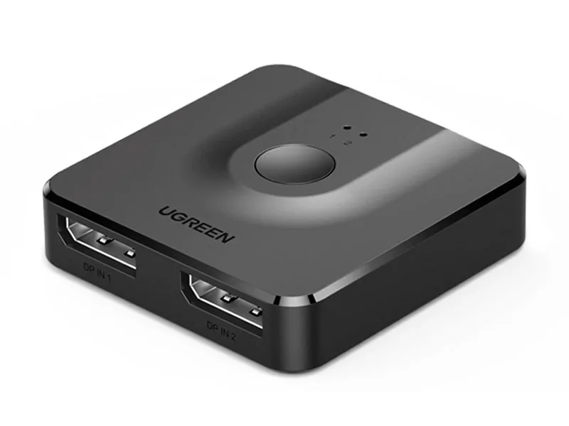 Switch KVM Ugreen DisplayPort Bidireccional 2 en 1 (60622)