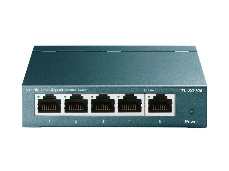 Switch TP-Link 5 Puertos TL-SG105 Gigabit 10/100/1000 Mbps. Metal
