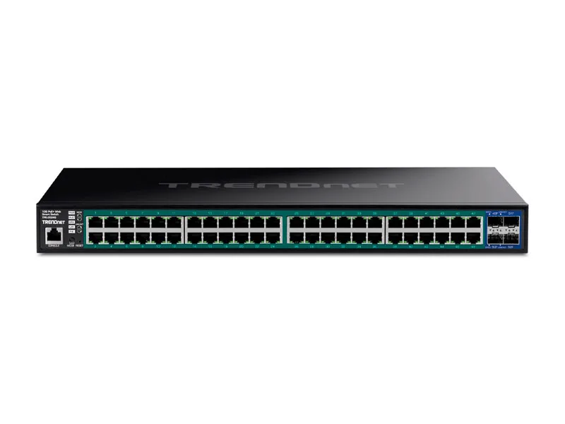Switch Trendnet TPE-3524S Web Smart Gigabit 52 puertos Gigabit PoE + 4 puertos SFP+ 10G