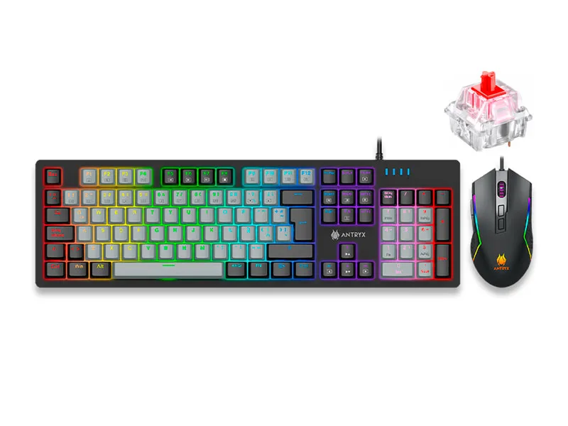 Teclado mecanico Antryx GC-5600 Plus Red Switch (AGC-5650KRE-SP)
