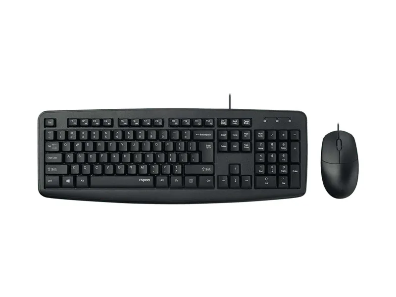 Teclado + Mouse RAPOO NX1600 USB Black