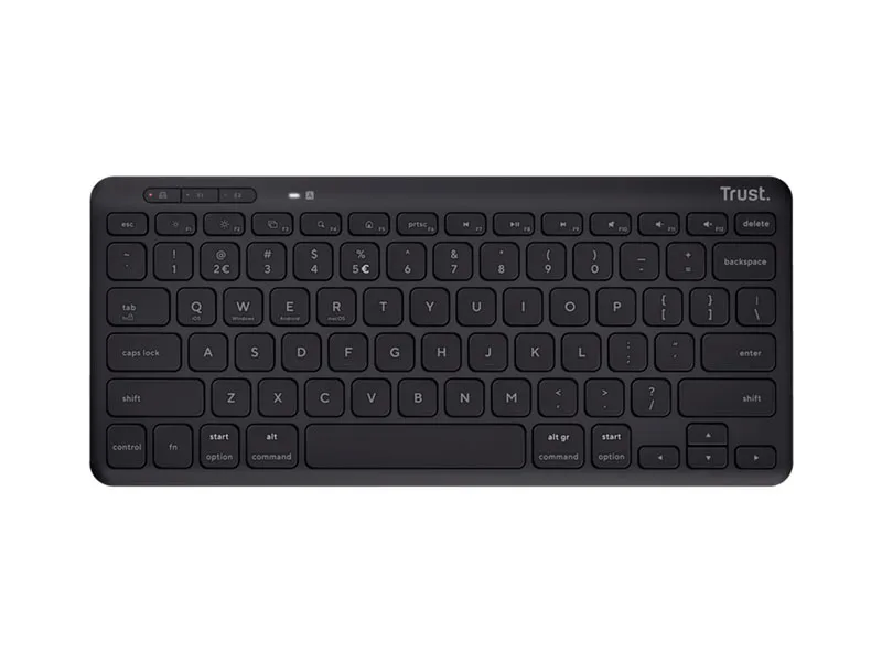 Teclado Trust LYRA Compacto Wireless Black