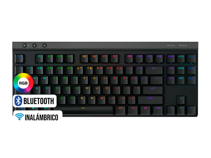 Teclados Gaming Logitech G G515 TKL LightSpeed BT RGB Black