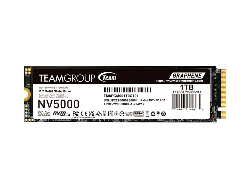 Unidad SSD Interno Teamgroup NV5000 1TB M.2 PCIe 4.0 NVMe
