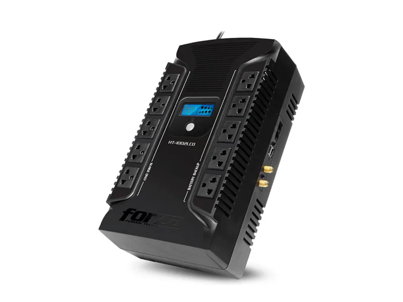 UPS Forza 1000VA (600w) HT-1002LCD 10 Tomas 220v 2-USB
