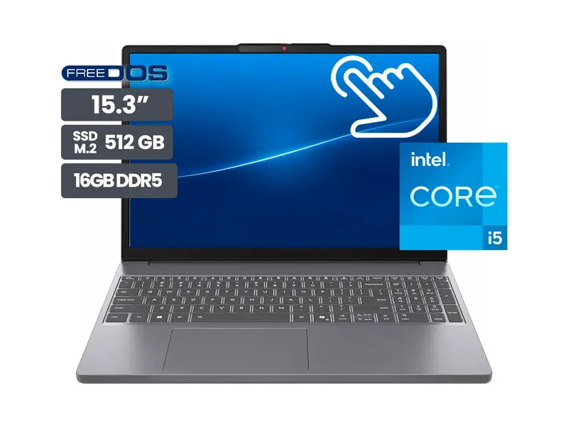 Laptop Lenovo IdeaPad Slim 3 15IRH10 15.3" Tactil Intel Core  i5-13420H 16GB SS512GB No Incluye Windows